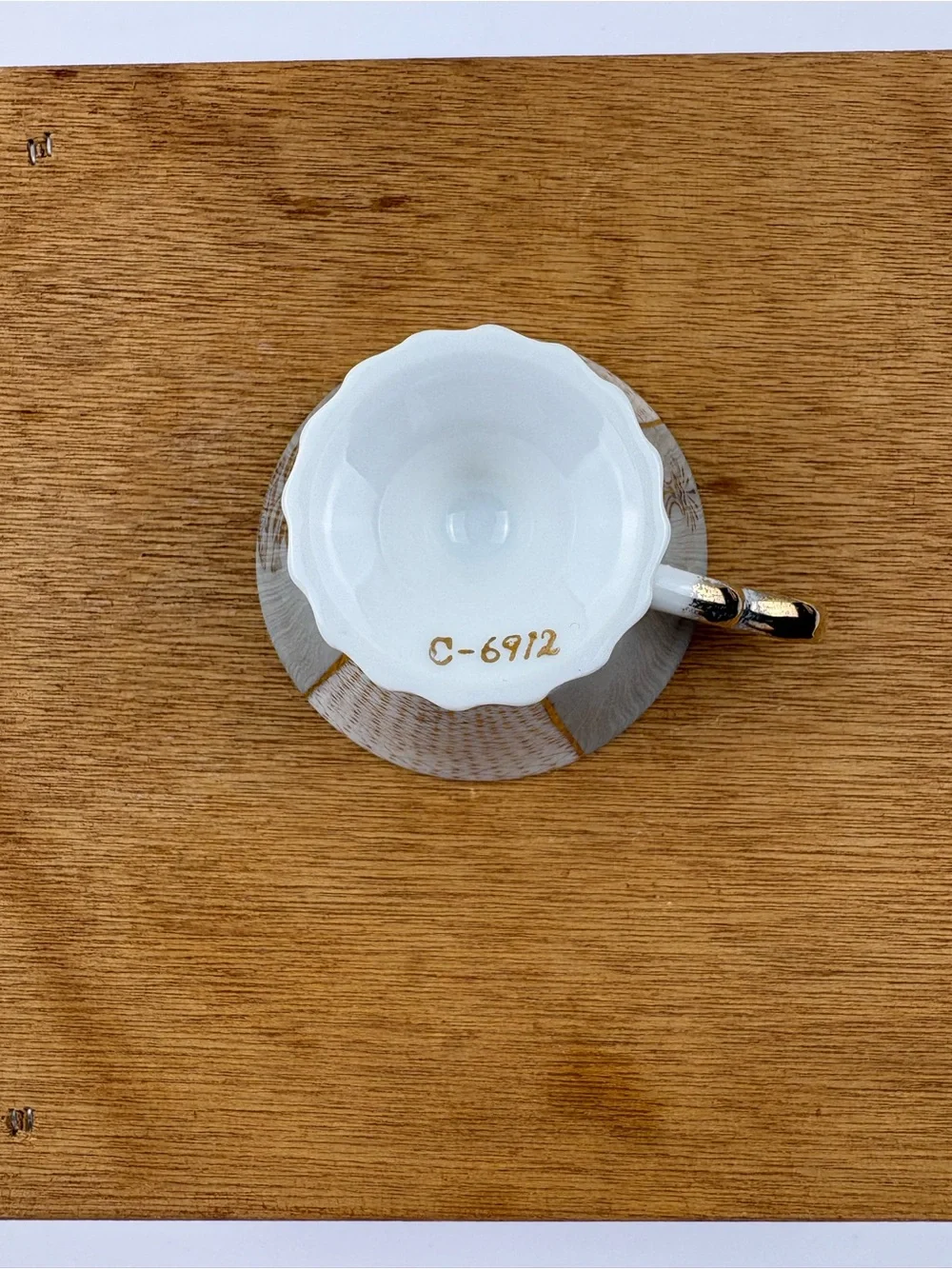Vintage Napcoware (Napco) Japanese Lusterware Teacup and Saucer Set.